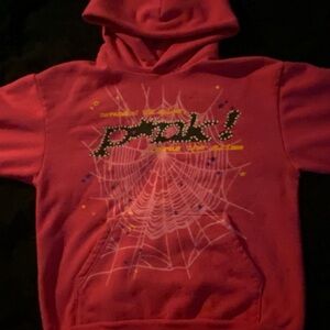 Sp5der P*NK Hoodie Pink